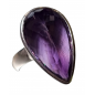 Bague améthyste argent 925 taille 60