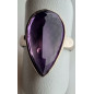 Bague améthyste argent 925 taille 60