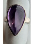Bague améthyste argent 925 taille 60
