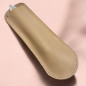 Etui cuir beige pour bâtons de Sélénite