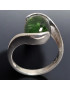 Bague Tourmaline verte Argent 925 Taille 53