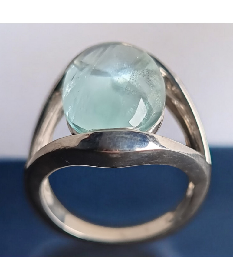 Bague Aigue marine Argent 925 Taille 55 (s)