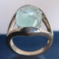 Bague Aigue marine Argent 925 Taille 55 (s)