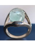 Bague Aigue marine Argent 925 Taille 55 (s)