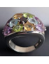 Bague Améthyste Topaze bleue Péridot Citrine Grenat Taille 53