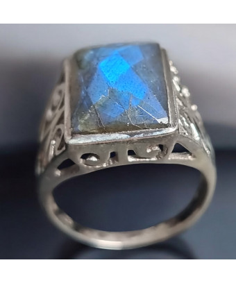 Bague Labradorite Argent 925 Taille 57