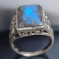 Bague Labradorite Argent 925 Taille 57