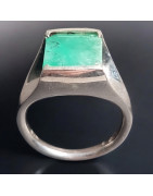 Bague Emeraude Argent 925