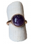 Bague améthyste dorée taille 54
