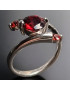 Bague Grenat Argent 925 Taille 54
