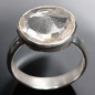 Bague Cristal de roche facetté Argent 925 Taille 57