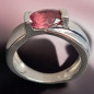 Bague Tourmaline rose Argent 925 Taille 52