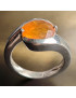 Bague Opale de feu Argent 925 Taille 51