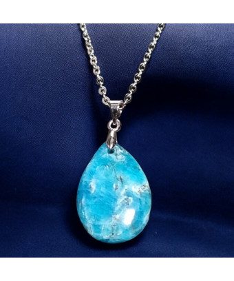 Pendentif Apatite bleue...