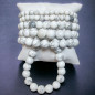 Bracelet Howlite Pierres rondes