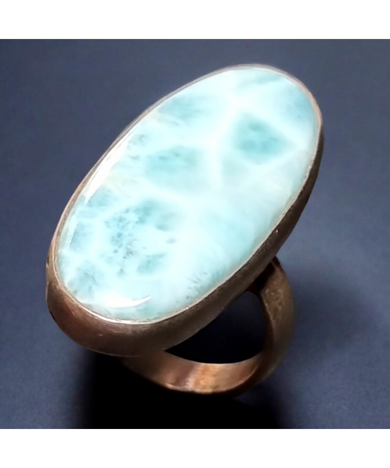 Bague Larimar argent 925 Taille 58