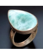 Bague Larimar argent 925 Taille 57