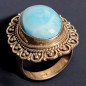 Bague Larimar argent 925 Taille 55