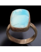 Bague Larimar argent 925 Taille 50