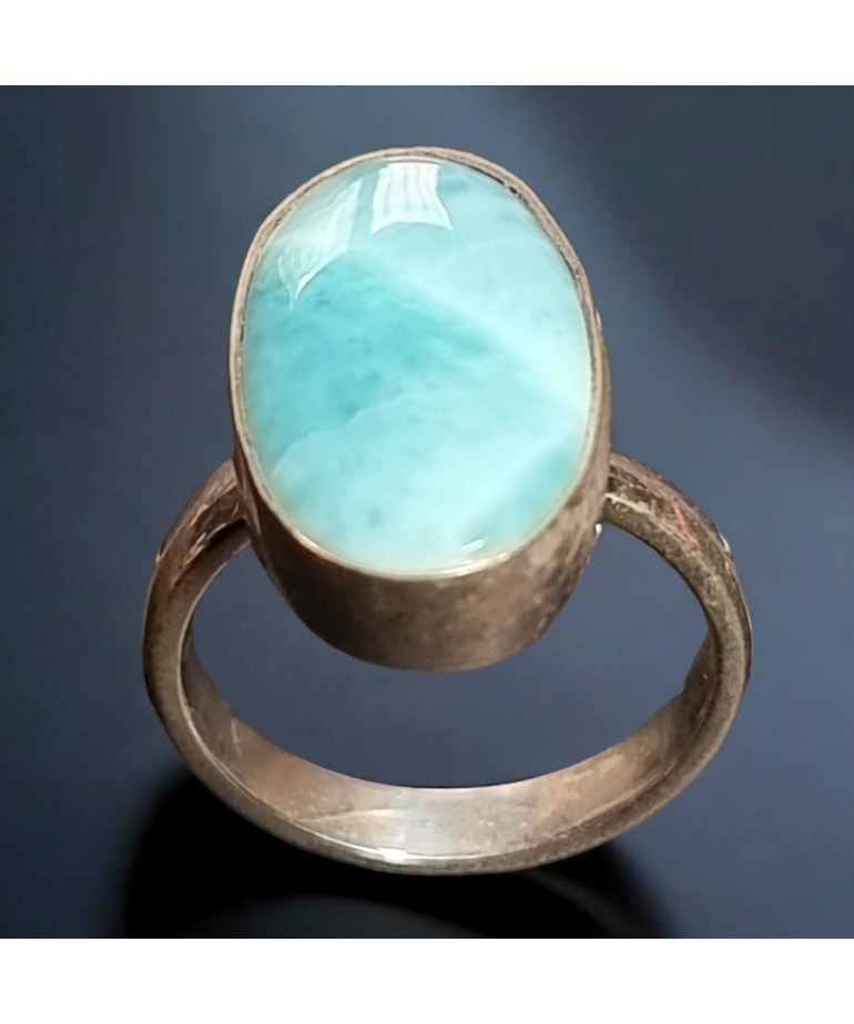 Bague Larimar argent 925 Taille 55