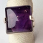 Bague améthyste argent 925 taille 55