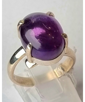 Bague améthyste argent 925 taille 58