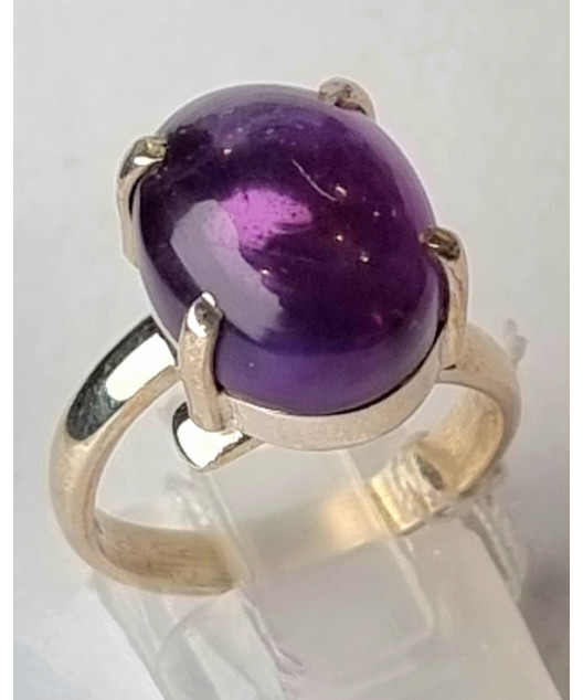 Bague améthyste argent 925 taille 58