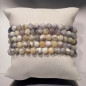 Bracelet Opale grise Pierres rondes 6mm