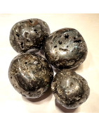 Pierre roulée Pyrite de fer
