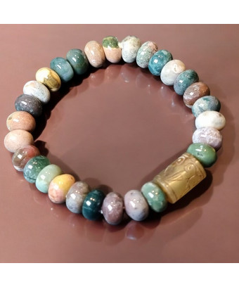 Bracelet Jade et Rhyolite...