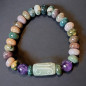 Bracelet Jade Améthyste et Rhyolite "du Bonheur"