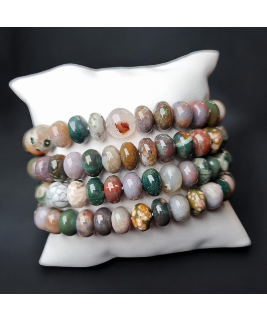 Bracelet Rhyolite Galets 9mm