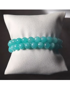 Bracelet Amazonite Pierres Rondes