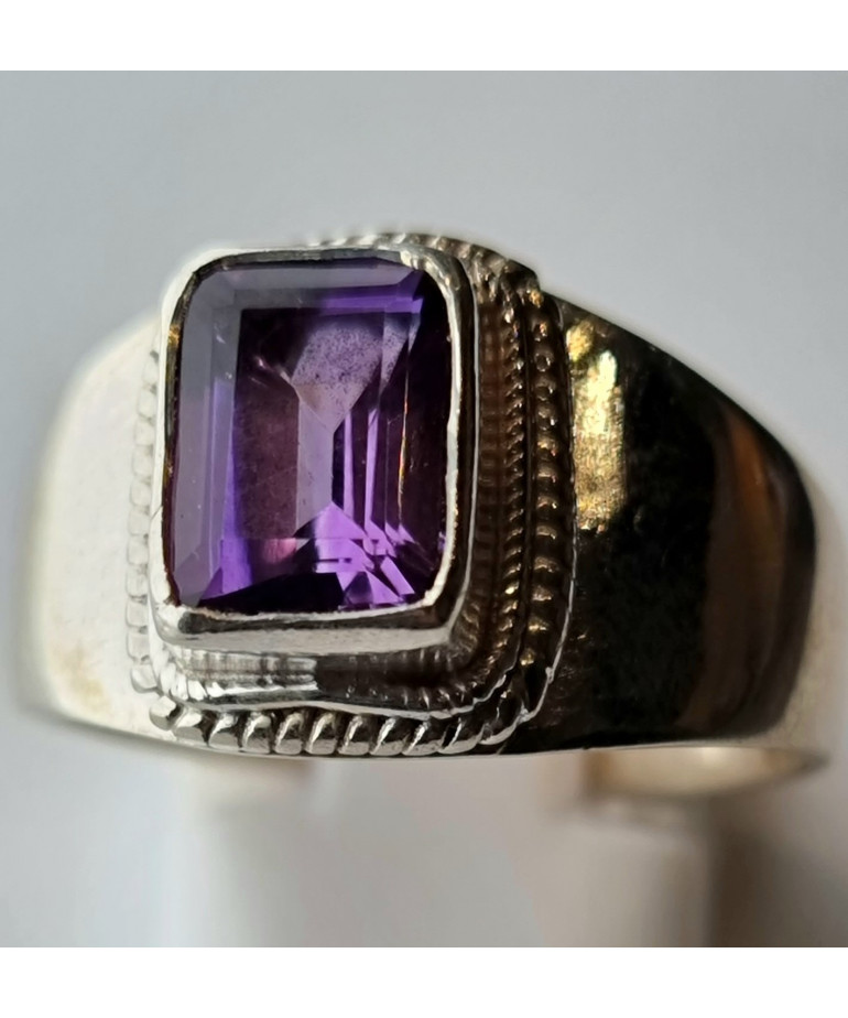 Bague améthyste argent 925