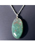 Pendentif Jaspe sanguin ovale sur chaîne