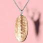 Pendentif Aragonite Ovale avec chaîne