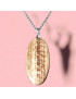 Pendentif Aragonite Ovale avec chaîne