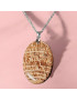 Pendentif Aragonite Ovale avec chaîne