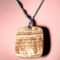 Pendentif Aragonite Rectangulaire avec chaîne