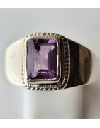 Bague améthyste argent 925