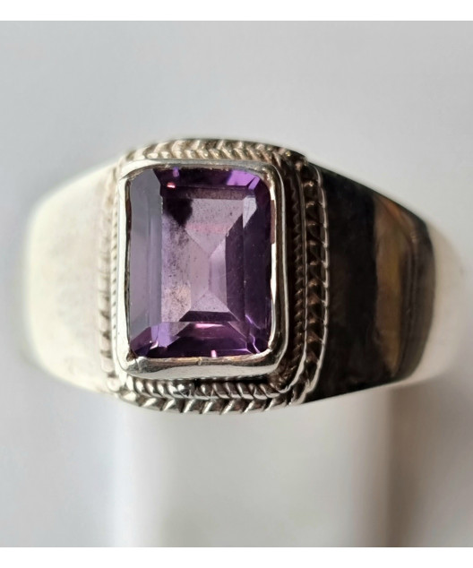 Bague améthyste argent 925
