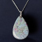 Pendentif Rubis Cyanite Goutte sur chaîne