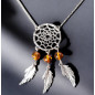 Collier Ambre "Attrape-rêve" Argent 925