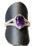 Bague améthyste argent 925 taille 58