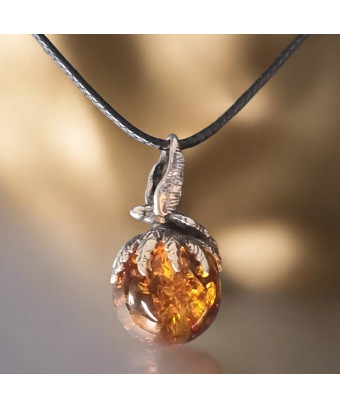 Pendentif Ambre Boule et...