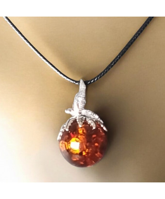 Pendentif Ambre Boule et...