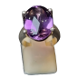 Bague améthyste argent 925 taille 52