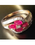 Bague Rubis et Diamant Or 18 carats Taille 56 et sur mesure (s)