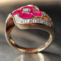 Bague Rubis et Diamant Or 18 carats Taille 56 et sur mesure (s)