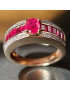 Bague Rubis et Diamant Or 18 carats Taille 54 et sur mesure (s)